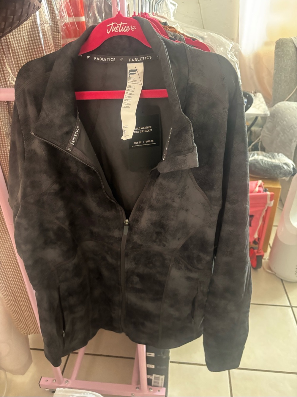 Fabletics Black Utility Full-Zip Jacket